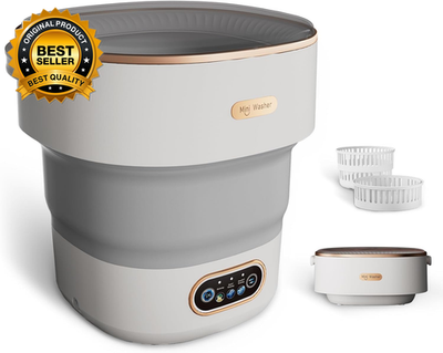 #ad Mini Laundry Machine 16L — Foldable Portable Laundry Machine and Spinner for Bab $94.92