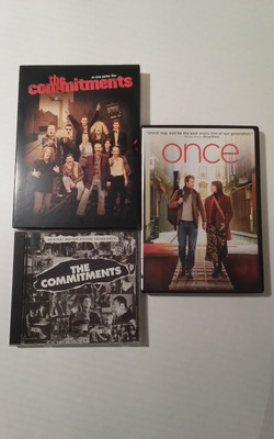 Lot The Commitments 2 Dics DVD, CD Soundtrack, Once DVD Free Shipping 