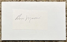 Don Mossi signed cut - Tigers Indians debut 1954