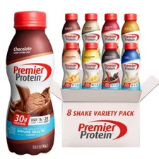 Premier Protein Nutritional Shake Variety Pack Non-Caffeinated - 11.5 fl oz/8pk