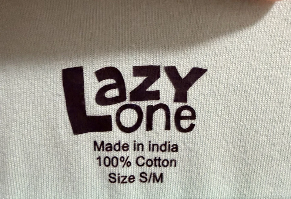 Lazy One Women’s Dog Mom V Neck Nightshirt Pajamas Sz S /M  Paw Prints Dog Lover - Image 4 of 4