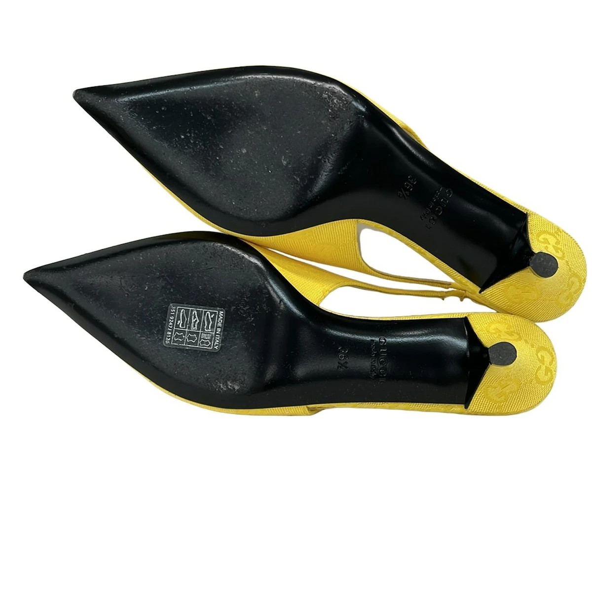 GUCCI sandals GG pattern/horsebit yellow x silver thumbnail 4