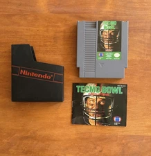Tecmo Bowl (Nintendo NES) Great Condition w/ Manual - Authentic & Tested