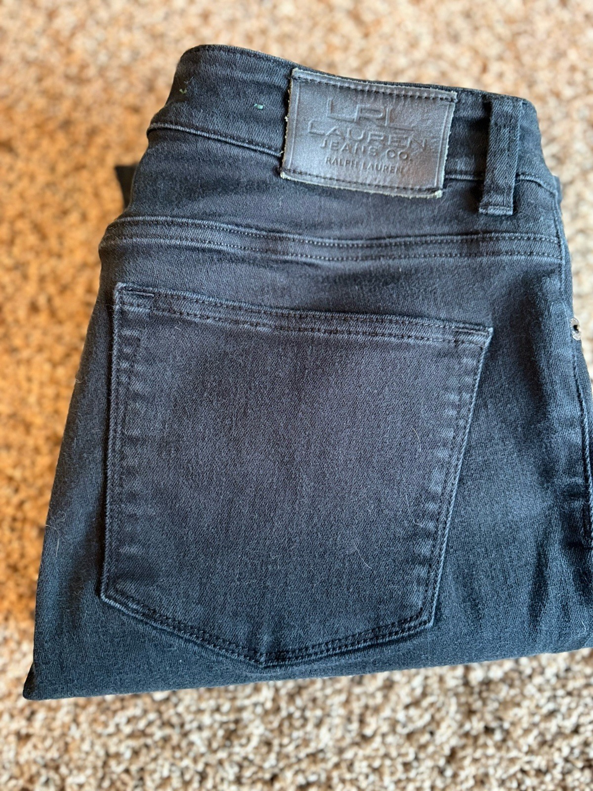 Lauren Jeans Co. Ralph Lauren Ankle Black Denim Jeans Women Size 8 Stretch