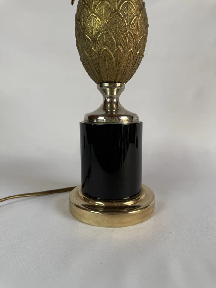 Lampe ananas Hollywood Regency 1960 En Bronze. - Photo 3/4