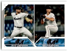 2023 Topps Update Jeff Lindgren/Bryan Hoeing Rookie Miami Marlins #US153