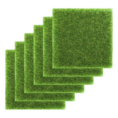 6 Pcs Deko Grass Künstlich Ziergras Grüne Pflanze Heimdekoration