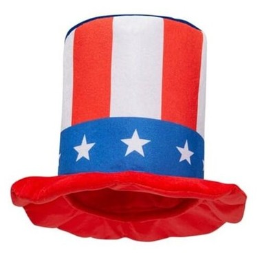 4th of July Top Hat Uncle Sam Top Hat Patriotic Red White and Blue Party Hats
