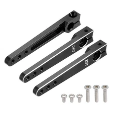 Aluminum Alloy 2 Inch 25T Steering Servo Arm Horn Black for Car Pack of 3