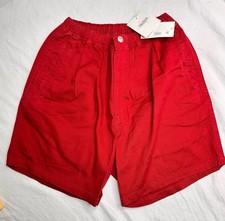 Nautica Vintage 90s Anchor Cutter Men  s Shorts Red Size Small