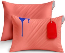 Pillow Protectors, Standard Size, Waterproof, Coral