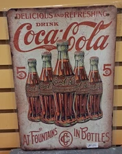 Coca Cola vintage metal sign Retro Man Cave Wall Decor Item #A-09