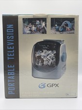 GPX TVP2 AM/FM Portable AC/DC/12v 3 Way Power Dome 5" Black/White B W TV NOS.