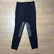 Kerrits Breeches Pants Womens Large Equestrian Horse Riding Black Pockets