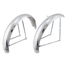 Wald Products Balloon Bike Fender 20" X 75mm Chrome 20" Pair Chrome 20x75mm