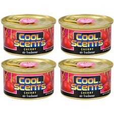 California Cool Scents Air Freshener Long-Lasting Fresh Aroma, Cherry, 4 Packs