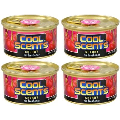 CALIFORNIA SCENTS California Cool Scents Air Freshener Long-Lasting Fresh Aroma, Cherry, 4 Packs