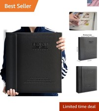 Large Magnetic Self-Stick Photo Album - Luxurious Leather for Lasting Keepsakes