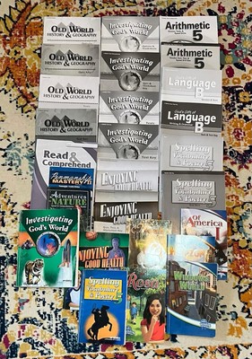 Abeka Grade 5 Child Kit (almost complete) and ALL quiz/test keys
