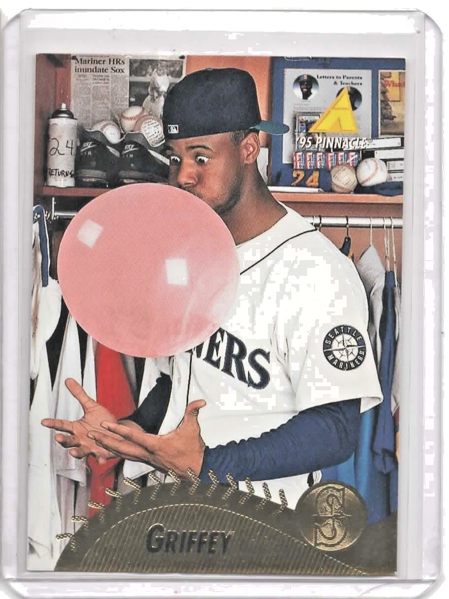 Ken Griffey Jr. Bubble Gum 1995 Pinnacle - #128