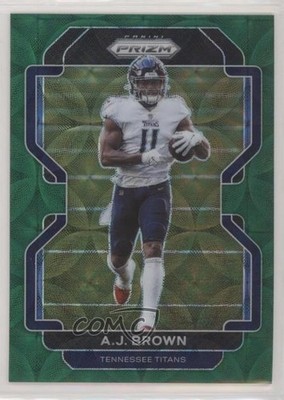 2021 Panini Prizm Green Scope Prizm 41/75 AJ Brown #1 kq9