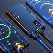 Power Bank 20000mAh 40W Fast Charging Portable Charger USB-C iPhone Samsung LED