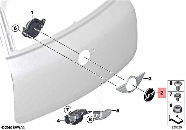 Genuine R60 R61 Countryman Paceman MINI Emblem Badge OEM 51149811724 - Изображение 2 из 4