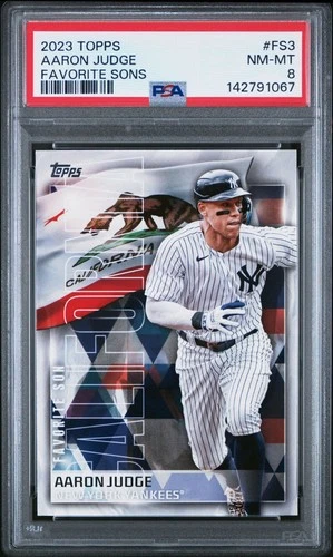 2023 Topps Favorite Sons #FS-3 Aaron Judge PSA 8