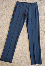 Boys Van Heusen Flex Performance Dress Pants Size Large 14/16 29x32 Navy Blue LN