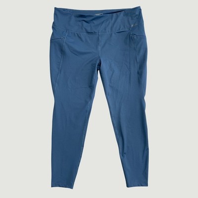 NWOT Eddie Bauer Women's XXL High-Waist Leggings Blue with Pocket
