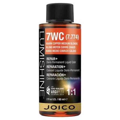 Joico LumiShine Demi-Permanent Liquid Hair Color 2 fl.oz-7WC Warm Copper Medium