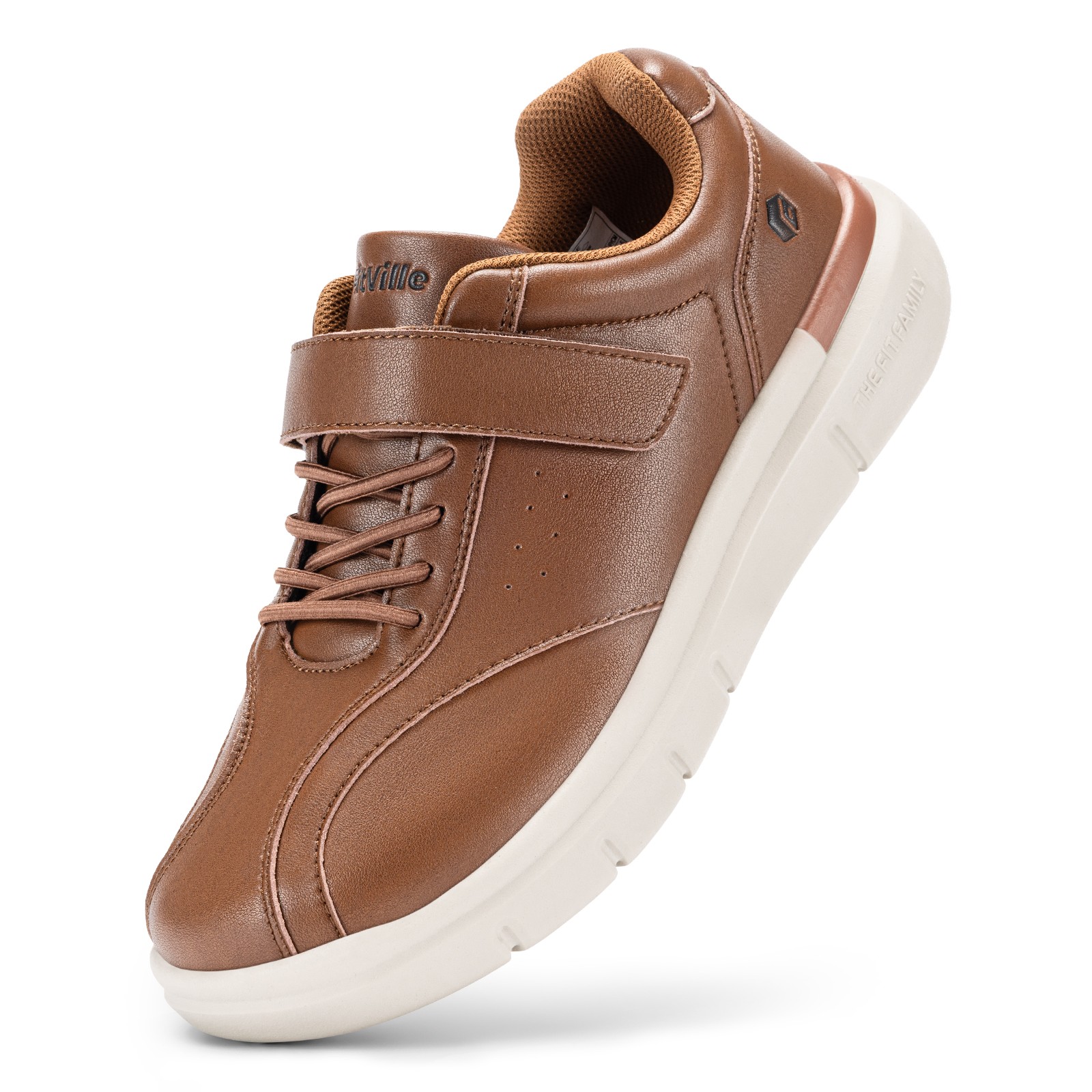 FitVille Diabetic Shoes for Men Wide Leather Shoes Orthopedi