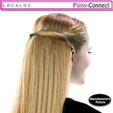 NEW LOCALOC Pony-Connect Ponytail Hair Clips BLACK - 1, 2, 4 or 8 Pack Size