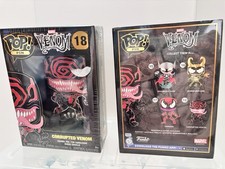 2 Marvel VENOM Enamel Pins Corrupted Venom with Stand NEW POP! Pin
