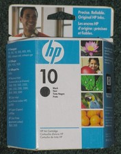 Genuine OEM HP 10 Black C4844A  Ink Print Cartridge Sealed Retail Box