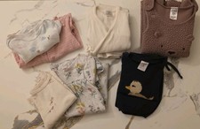 9M Baby Girl Clothing Lot Bodysuit Dress Romper Sweater Set