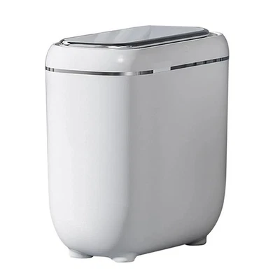 Poubelle Cuisine Intelligente Blanche 30x15x30 cm Salle de Bain Salon Buanderie - Photo 1/4