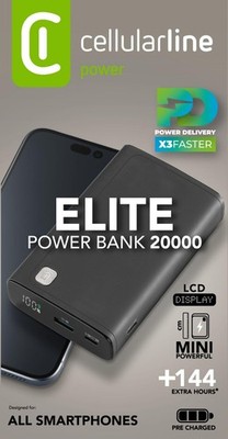 CellularLine Power Bank Elite 20000 PD Black (60977) #1906858