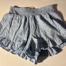 NWT Aeropostale Girls Light Blue Patterned Shorts Size Small Super Cute