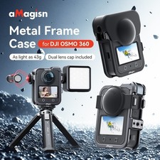 aMagisn for DJI OSMO360 Quick-release Metal Frame Cage with Lens Protective Case