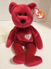 Ty Beanie Baby Valentina Red Bear Plush. Original with tags.