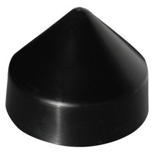 Dock Edge DE91872F 7" D Black PVC Conical Piling Cap