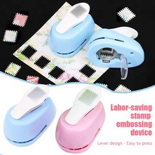 Stamp Embossing Device with Plastic Construction for DIY Craft Projects