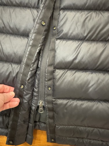 Kathmandu Puffer Jacket Size 14 Woman’s Winterburn Down Coat Black Longline 550S - Picture 12 of 13