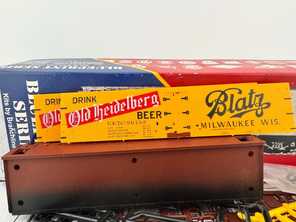 Branchline 1322 HO Scale Old Heidelberg 40' ACF/URTZ Reefer Road #90158 - Image 2 of 4