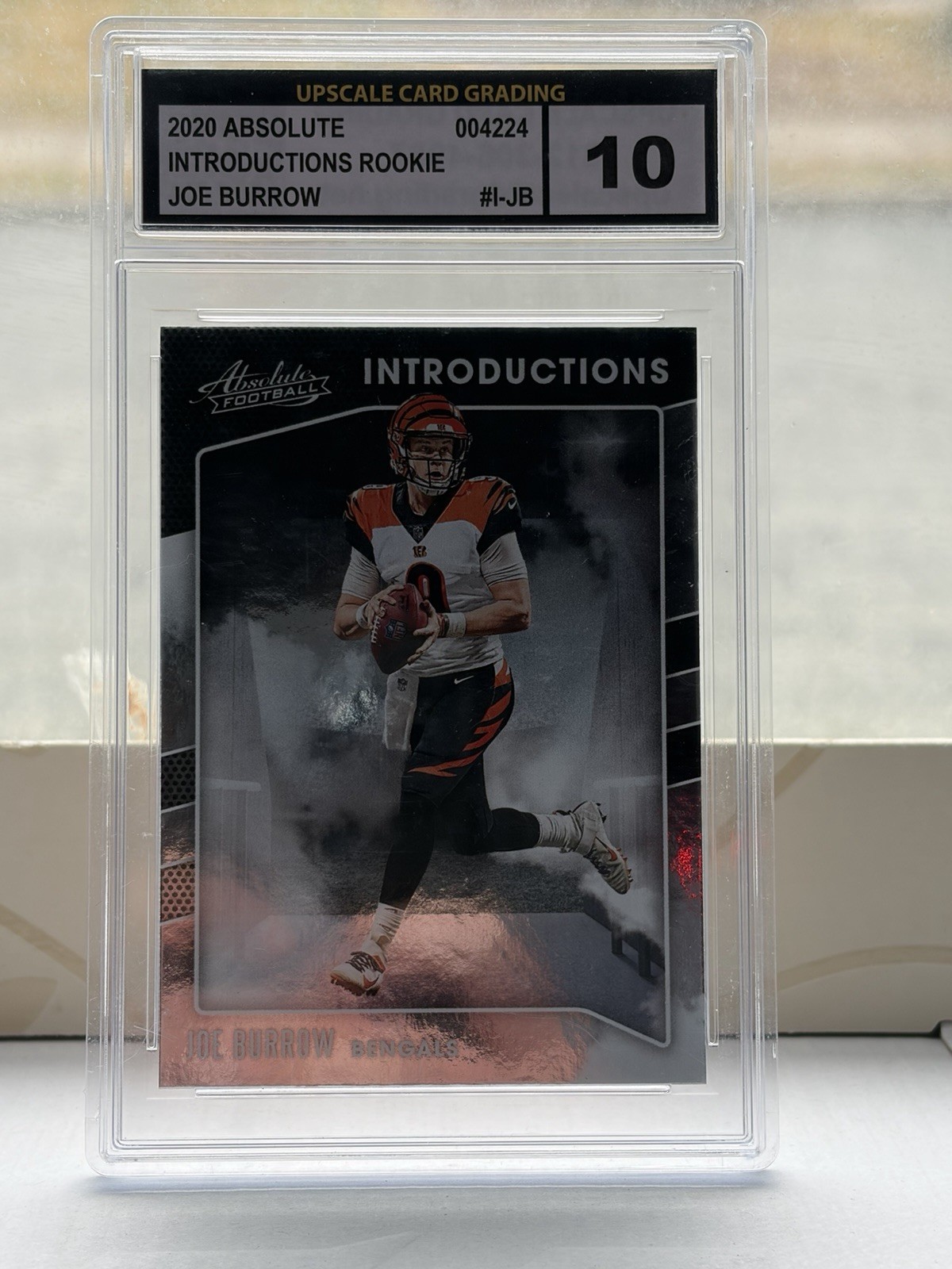 2020 Panini Absolute Introductions Joe Burrow Rookie Bengals #I-JB Graded 10