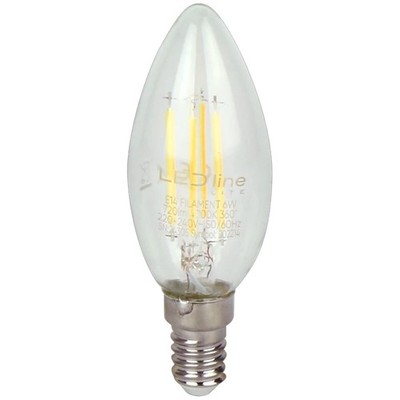 LED line LITE LED Filament Kerzenlampe C35 E14 6W 720lm 230V