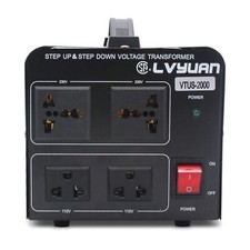 Voltage Transformer Converter 2000 Watt Step Up/Down Convert from 110-120 Vol...
