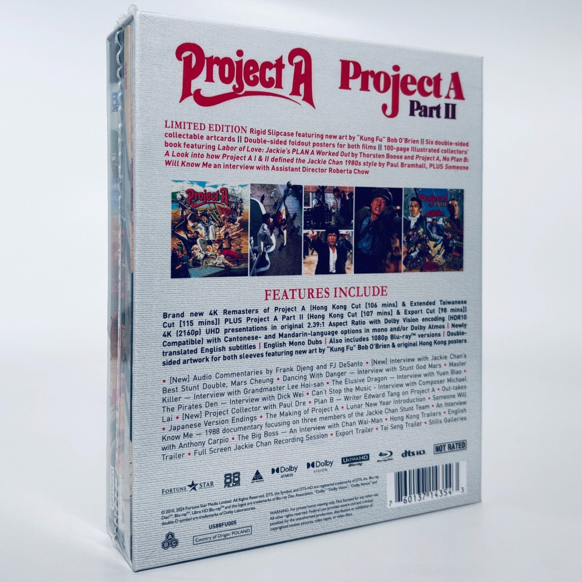 Project A 4K Ultra HD Blu-ray UHD 1 2 Jackie Chan Sammo Hung 88
