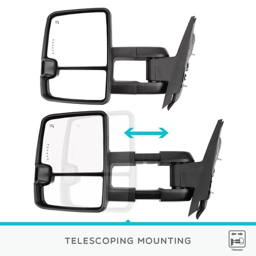 Left + Right Power Heated Tow Mirrors for 07-13 Chevy Silverado 1500 2500 3500HD - Bild 6 von 10